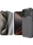 iPhone 17 Kılıf Zore Negro Silikon Kapak + Privacy Hayalet Cam Ekran Koruyucu 1