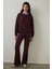Kahverengi Çiçek Desenli Yakalı Oversize Sweatshirt - Inspired By Flora 14