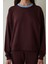 Kahverengi Çiçek Desenli Yakalı Oversize Sweatshirt - Inspired By Flora 17