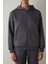 Gri Fermuarlı Kapüşonlu Spor Sweatshirt 17