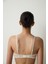 Bej Puantiyeli Brode Işlemeli Balenli Dolgusuz Toparlayıcı Sütyen 15