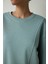 Mint Curvy Side Bisiklet Yaka Oversize Crop Sweatshirt 16