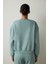 Mint Curvy Side Bisiklet Yaka Oversize Crop Sweatshirt 18