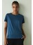 Indigo Bisiklet Yaka Modal Tişört 14