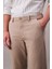 Erkek Slim Fit Pamuklu Chino Pantolon - Bej 2
