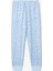 Kırık Beyaz Kız Çocuk Çıtır Çiçek Desenli Uzun Kollu Pamuklu 2'li Pijama Takımı 16