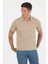 Kahverengi Kısa Kol Düz Suprem Polo Yaka Cepsiz Pamuklu Casual Slim Fit Tişört 1011250164_402 8