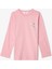 Pembe Kız Çocuk İnek Desenli Uzun Kollu 2li Pijama Takımı 15