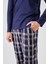Micro Süet Patlı Düğme Detaylı Erkek Pijama Takımı 5