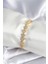Pirinç Gold Renk Kalp Model Kadın Bileklik - TJ-BB7982 1