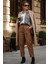 Kadın Siyah Oversize Fit Ekoseli Desenli Uzun Kollu %100 Pamuk Gömlek, Ceket, Kadın Oduncu Gömlek 6