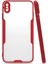 iPhone Xs Max Kılıf Platin Silikon - Kırmızı 1