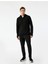 Slim Fit Uzun Kollu Fermuarlı Cep Detaylı Kapşonlu Spor Sweatshirt 1