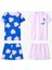 Kız Çocuk Shells Pamuklu 2li Çok Renkli Pijama Takımı 13