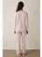 Lila Blanket Slogan Baskılı Bisiklet Yaka Uzun Kollu Pijama Takımı 7
