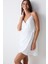 Bridal Aura Saten Kırık Beyaz Elbise Gecelik 9