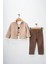Erkek Çocuk Kolu Ayarlanabilir Gömlekli Pantolonlu Tişörtlü Üçlü Takım 1