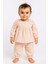 Dantel Detaylı %100 Pamuk Müslin Kumaş Bebek ve Çocuk Kız Ikili Takım 1
