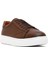 Erkek Taba Bağcıklı Kalın Tabanlı Deri Sneaker 25WFD8240FT 6
