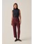 Bordo-Bilek Boy Double Paça Interlok Pantolon 1