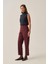 Bordo-Bilek Boy Double Paça Interlok Pantolon 2