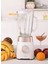 Paslanmaz Çelik Bıçaklı Buz Kırıcı ve 1,5 Lt Cam Sürahili Smoothie Blender Krem 4