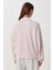 Yumuşak Dokulu Yan Fermuarlı Modal Sweatshirt LUB0250 Şeker Pembe 5