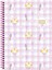 Keskin 16,5*22,5 Çizgili Spiralli Kawaii Defter - Kedi 1