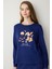 Winter Day Lacivert Sweatshirt Pijama Üstü 11
