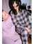 Maybe Later Kapüşonlu Lila Sweatshirt Pijama Üstü 13