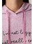 Maybe Later Kapüşonlu Lila Sweatshirt Pijama Üstü 16