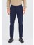 Koyu Lacivert 5 Cep Düz Paça Pamuklu Slim Fit 5 Cep Casual Pantolon 1003255154 2