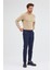 Koyu Lacivert Yan Cep Düz Paça Pamuklu Slim Fit Chino Casual Pantolon 1003255155 5