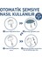 Tam Otomatik Katlanır Kanca Kolu Taşınabilir Şemsiye Güneşlik ve Uv Koruma Yağmur Geçirmez Siyah 5