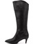 Kadın Siyah Sivri Burun İnce Topuklu Çizme 3