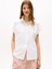 Poplın Sleeveless Relaxed Shırt Kadın Beyaz Gömlek - WW0WW45897 1