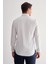 Beyaz Yarım Italyan Yaka Uzun Kol Cepsiz Slim Fit Cls Gömlek 1004255174 5