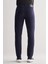 Koyu Lacivert Casual Slim Fit 5 Cep Düz Paça Pantolon 1003255320 4