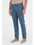 Koyu Mavi Gabardin 5 Cep Düz Paça Casual Slim Fit Pamuklu Denim Pantolon 1023250157 1