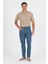 Koyu Mavi Gabardin 5 Cep Düz Paça Casual Slim Fit Pamuklu Denim Pantolon 1023250157 3