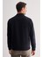 Koyu Lacivert Kaşe Kolej Yaka Düz Yırtmaçsız Tam Astar Comfort Fit Classic Mont 1007245159 5