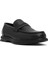 Erkek Siyah Deri Loafer 25WFD696518 6