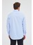 Açık Mavi Sert Yaka Uzun Kol Easy To Iron Comfort Fit Pamuklu Gömlek 1004255300 5