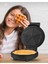 Derin Plakalı 1000W Isı Kontrollü Waffle Makinesi, Şık Inox Tasarım 5