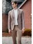 Bej Casual Slim Fit 5 Cep Düz Paça Pantolon 1003255321 2