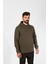 |kapüşonlu Sweatshirt| Fleto Cep Detaylı Reflektör Baskılı Şardonlu 1