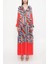 Kırmızı Büzgülü Bol Kesim Elbise 94037 1