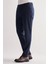 Lacivert Yan Cep Düz Paça Pamuklu Comfort Fit Chino Casual Pantolon 1003255167 3