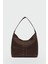Moka Troklu Süet Omuz Çantası Kahve 1