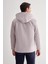 Taş Rengi Dik Yaka Çıkma Kapşonlu Slim Fit Casual Mont 1007255131 5